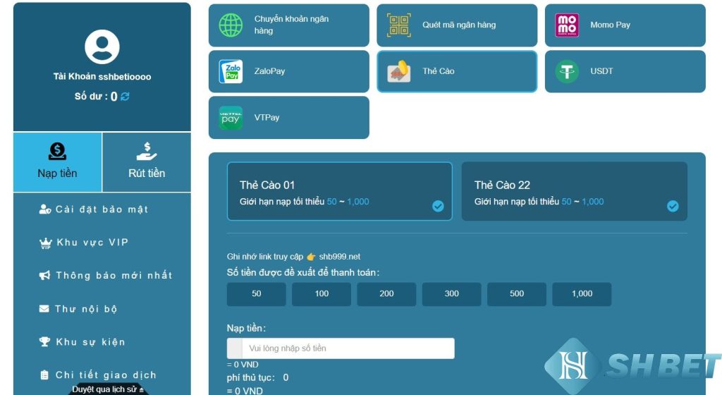 Những vấn đề người chơi thường thắc mắc khi thực hiện việc nạp tiền Shbet